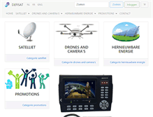 Tablet Screenshot of defisat.be